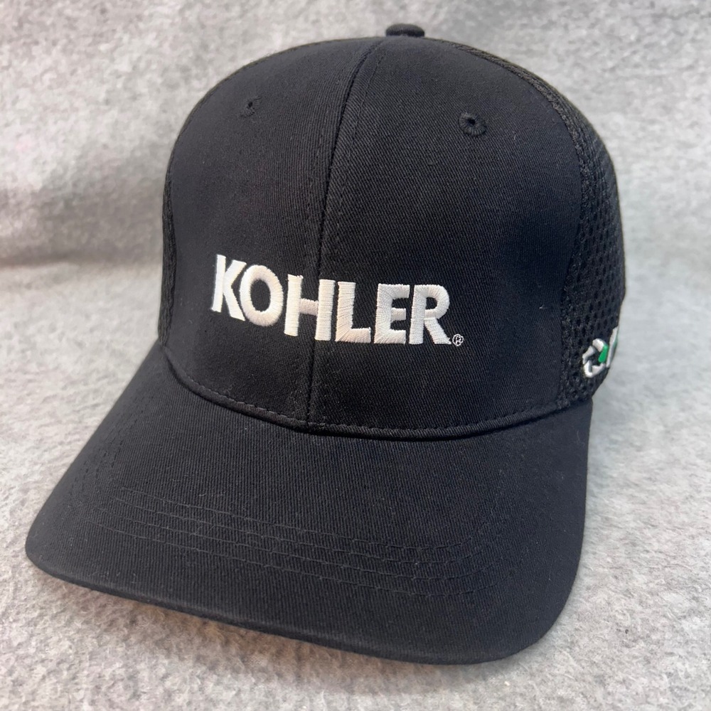 Kohler Logo Mens Black Mesh Back Trucker Hat Medart Engine L/XL